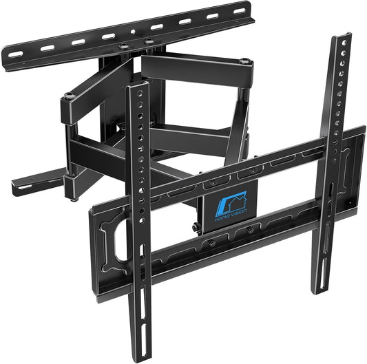 HOME VISION Full Motion TV Wall Mount for Most 26-70 Inch TVs Up to 132 LBS, Max VESA 400x400mm, Wall Mount TV Bracket with Swivel Extension Articulating Tilting Level, TV Mount Fit 12" 16" Wood Studs