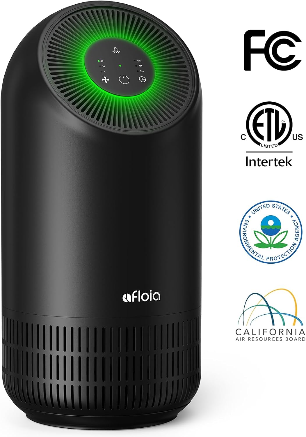 Afloia Air Purifier for Home Large Room Up to 1796 Ft², 3-Stage Air Cleaner for Bedroom 24 dB, Air Purifiers for Pets Dust Dander Mold Pollen, Odor Wildfire Smoke Eliminator, Fillo (Black) - PuriLite