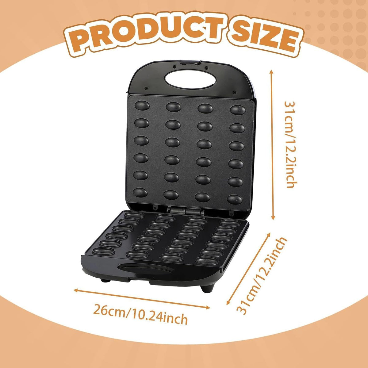 Electric Nut Biscuit Maker Machine | Non-Stick Cake Baking Appliance