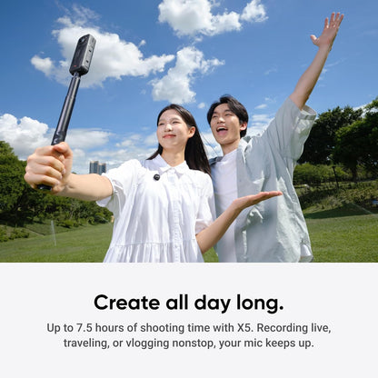 Insta360 Mic Air Transmitter, 7.9g Ultralight, Wireless Microphone for Insta360 X5/Ace Pro 2, Noise Cancelling, Vlog, Streaming
