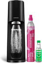 SodaStream Terra Sparkling Water Maker with CO2 Cylinder, 1L Dishwasher Safe Bottle & Bubly Drink (Black)