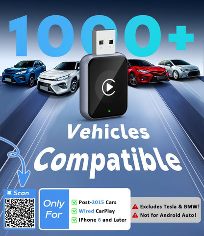 MoKo Wireless CarPlay Adapter for iPhone, for Cars with Built-in CarPlay