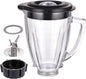 6 Cup Blender Glass Jar Replacement Parts with Blade & Lid for Oster Osterizer NOT fit Pro Master or Versa Models