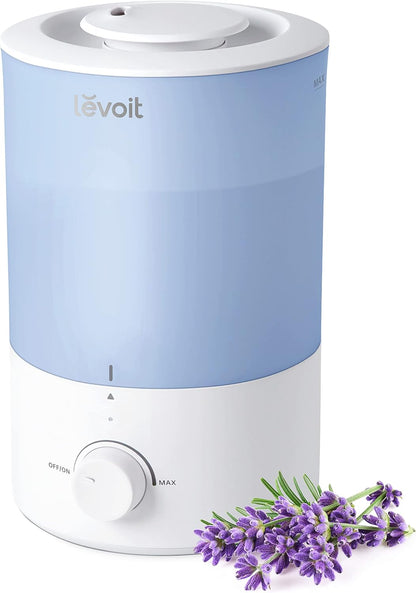 3L Cool Mist Humidifier for Bedroom and Large Room Top Fill Quiet Ultrasonic Humidifier with 360 Degree Nozzle for Nursery Home and Plants - PuriLite