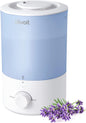 3L Cool Mist Humidifier for Bedroom and Large Room Top Fill Quiet Ultrasonic Humidifier with 360 Degree Nozzle for Nursery Home and Plants - PuriLite