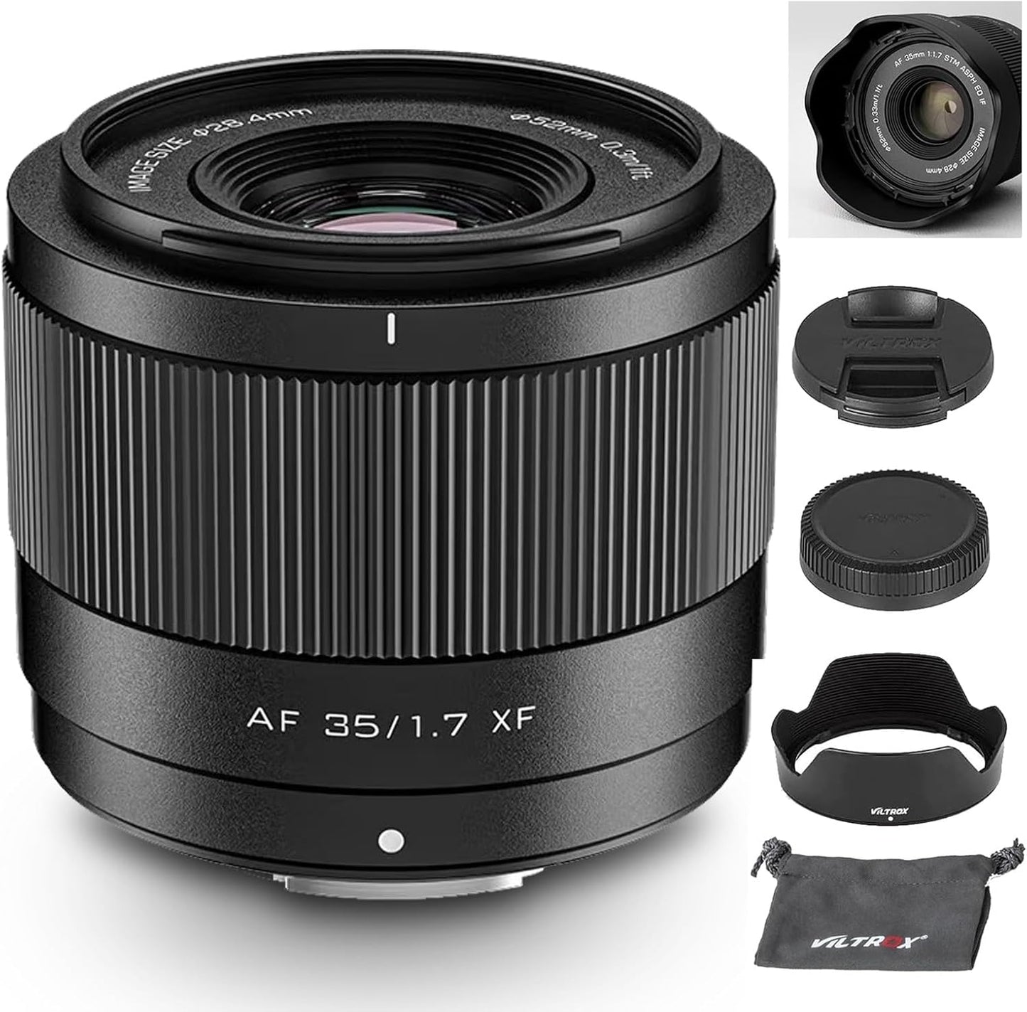 VILTROX 28mm F4.5 XF Pancake APS-C for Fuji XF, Auto Focus Wide Angle Prime Lens for Fujifilm Fuji X-Mount X-Pro2 X-Pro3 X-S10 X-T20 X-T30 XT30II X-T200 X-H2 X-H2S X-T5 X-S20 X-T50 X-M5 X-E2S