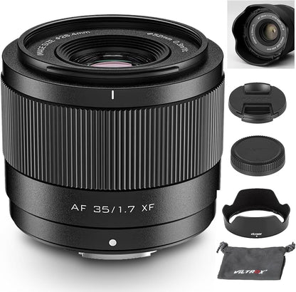 VILTROX 28mm F4.5 XF Pancake APS-C for Fuji XF, Auto Focus Wide Angle Prime Lens for Fujifilm Fuji X-Mount X-Pro2 X-Pro3 X-S10 X-T20 X-T30 XT30II X-T200 X-H2 X-H2S X-T5 X-S20 X-T50 X-M5 X-E2S