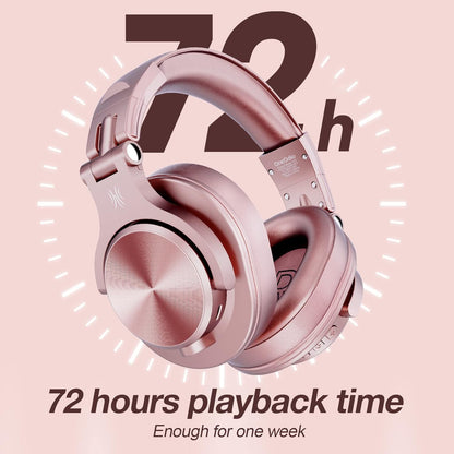 OneOdio A70 Fusion Bluetooth Over Ear Headphones with 72H Playtime, Studio DJ Headphones with Share-Port, Wired and Wireless Recording Headphones with Stereo Sound for Electric Drum Piano Guitar AMP