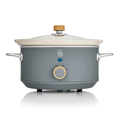 Swan Swan Nordic 3.5L Slow Cooker - Grey - PuriLite