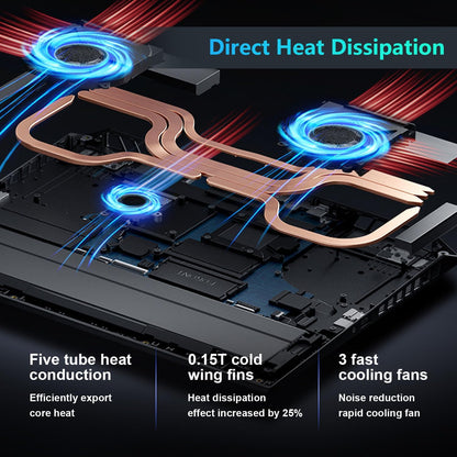 Thunderobot Radiant 16 4060 Gaming Laptop, 16" 2.5K QHD+ 240Hz Display, Intel Core i7-14650HX, GeForce RTX 4060, 32GB DDR5 RAM, 1TB PCIe SSD, RGB Backlit Keyboard, Wi-Fi 6, Windows 11 Home, Gray