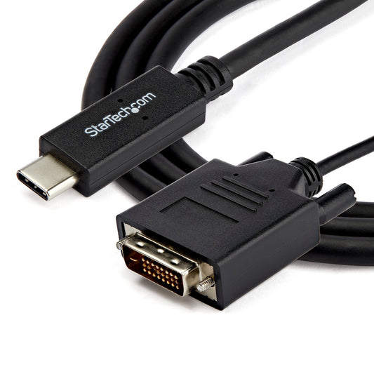 3.3 ft (1m) USB-C to DVI Cable - 1920 x 1200 - Black - PuriLite