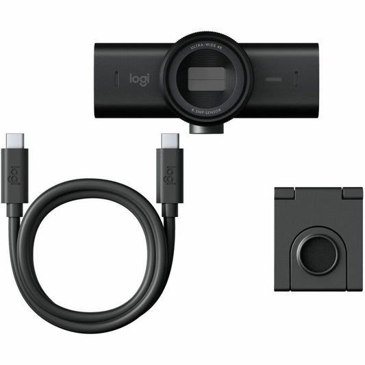 Logitech The Master MX Brio Webcam - 8.5 Megapixel - 60 fps - Black - USB 3.2 (Gen 1) Type C - PuriLite