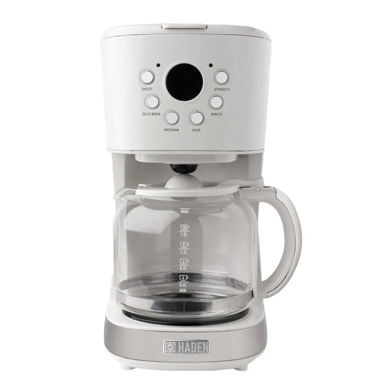 Haden Heritage 12-Cup Programmable Coffee Maker -Ivory White