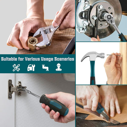 Sundpey 257-Piece Home Tool Kit – Complete Household Repair Tool Set with Ratchet, Screwdriver, Socket Set & Portable Storage Case - PuriLite