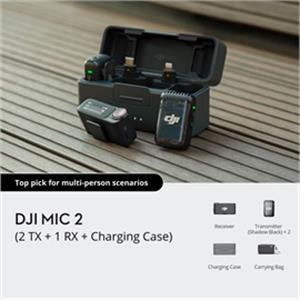 DJI Microphone CP.RN.00000325.02 DJI Mic 2 2 TX + 1 RX + Charging Case FCC