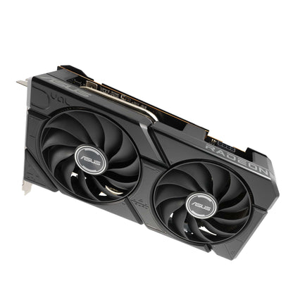 ASUS - Dual Radeon RX 7600 EVO OC Edition 8GB GDDR6 Graphics Card - HDMI 2.1, 2715MHz Boost Clock, Axial-Tech Fans