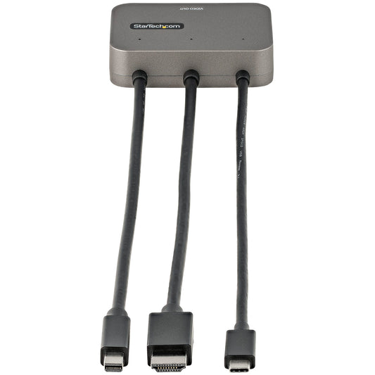 3-in-1 Multiport to HDMI Adapter - 4K 60Hz USB-C, HDMI or Mini DisplayPort to HDMI Converter for Conference Room - Digital AV Video Adapter to Connect HDMI Monitor/Display - PuriLite