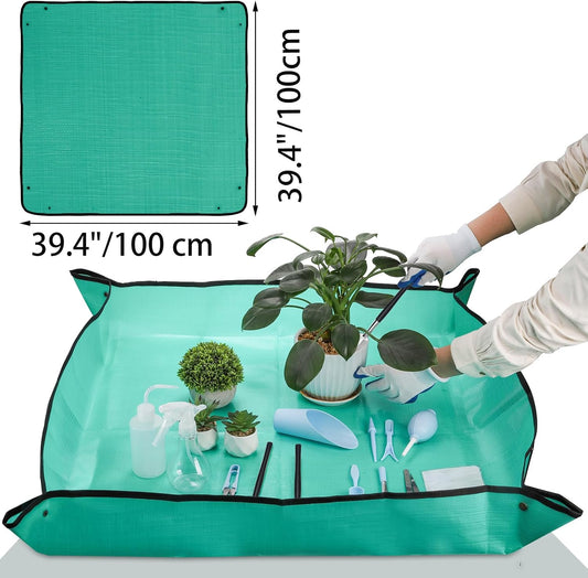 TOPZEA 23 Pack Succulent Tool Set, 2 Pack 39.4" Plant Repotting Mat Indoor Transplanting Tool Supplies Miniature Bonsai Hand Tool Kit with Plant Potting Mat, Garden Mini Gardening Tools for Plant Care - PuriLite