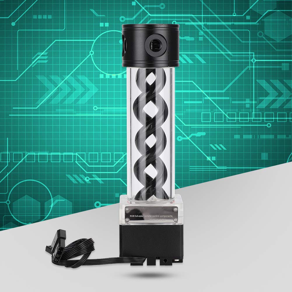 PC Water Cooling Pump Reservoir Combo with PWM Speed Control, Aluminum Pump Tank, 800L/H Flow Rate, 4 Meter Head for Desktop Water Cooling Systems