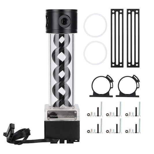 PC Water Cooling Pump Reservoir Combo with PWM Speed Control, Aluminum Pump Tank, 800L/H Flow Rate, 4 Meter Head for Desktop Water Cooling Systems