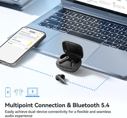 EarFun Air Pro 4 - Adaptive Hybrid ANC Wireless Earbuds, aptX™ Lossless, LDAC, 52H Playtime, Bluetooth 5.4