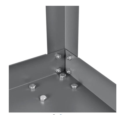 Global Industrial™ Steel Stock Cart w/2 Shelves, 500 lb. Capacity, 36"L x 24"W x 36"H