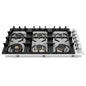 ZLINE 36 Inch Gas Cooktop | 6 Sealed Burners, 65,200 BTU & Stainless Steel