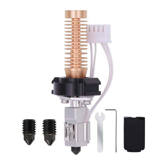Upgrade Hotend Kit for Flashforge Adventurer 5M/5M Pro, Quick Replaceable Hot End Assembly 0.2/0.4/0.6mm Hardened Steel Nozzle for Adventurer 5M 3D Printer Part