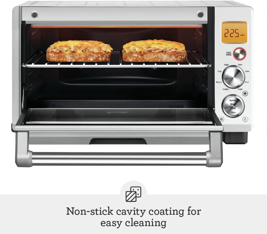 Breville The Smart Oven® Compact Convection, Small Electric Oven, BOV670BSS, Brushed Stainless Steel