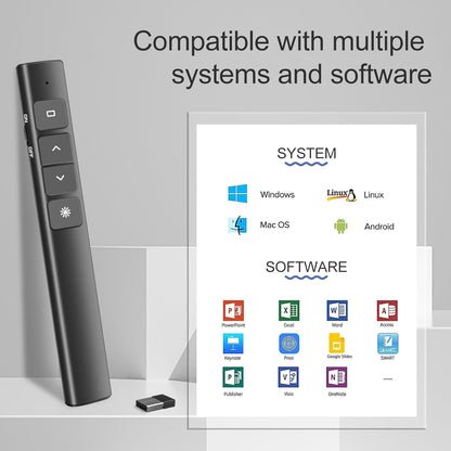JNGKE Presentation Clicker, Hyperlink Volume Control Wireless Presenter Remote Control, 50M Long Contol Range Slideshow PowerPoint Clicker for PPT/Keynote/Classroom/Mac/Windows/Linux/Google Slide