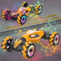 SAUFTTI Remote Control Car, Gesture Sensor RC Stunt Cars Toys for Boys Age 6 7 8 9 10 11 12+ Years Old, 2.4GHz 4WD RC 360° Flips Off Road Vehicle Toy with Lights/Music, Gifts for Kids Girls
