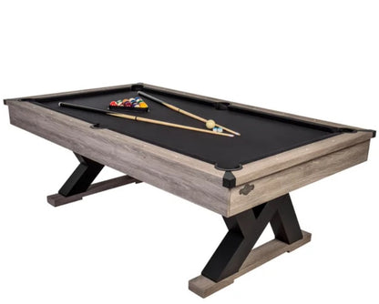 American Legend 90 in. Kirkwood Pool Rustic Finish Modern Billiard Table