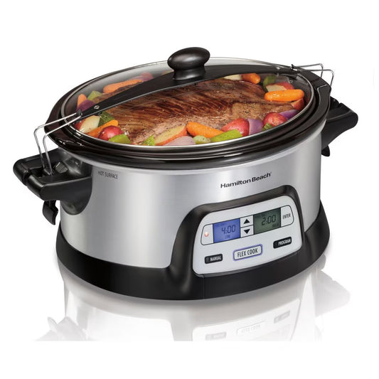 Hamilton Beach Programmable FlexCook 6 Quart Slow Cooker 33861