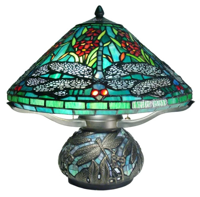 Mosaic Dragonfly Lamp