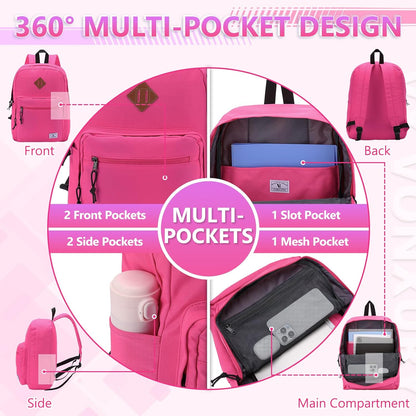 School Backpack for Kids,Lightweight Water Resistant Work Travel Backpack for Women Men Teens VONXURY