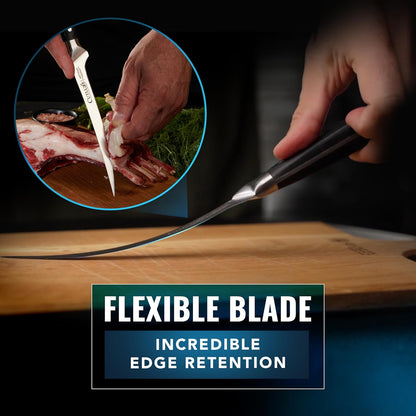 Cutluxe Fillet Knife for Fish & Meat – 7" Fish Knife for Filleting – High Carbon German Steel, Full Tang & Ergonomic Handle Design – Artisan Series