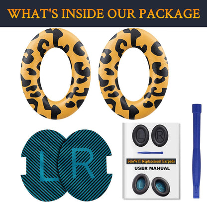 SoloWIT Earpads Cushions for Bose Headphones, Replacement Ear Pads for Bose QuietComfort 15 QC15 QC25 QC2 QC35/Ae2 Ae2i Ae2w/SoundTrue & SoundLink Around-Ear Series - QC25 PL Black&Blue