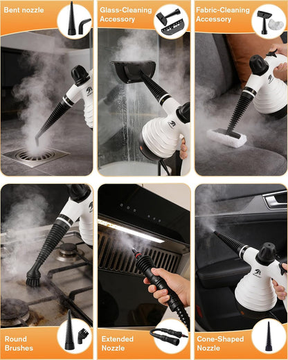 MLMLANT 300°F HandHeld Steam Cleaner,4.5 Bar Steamer For Home