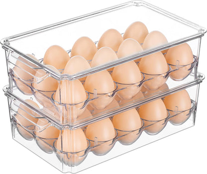 Pure Future 50-Piece Large Airtight Food Storage Containers with Lids, BPA-Free Stackable & Microwave Safe Kitchen Set for Meal Prep, Freezer Use - 25 Containers & Lids, Leakproof Design
