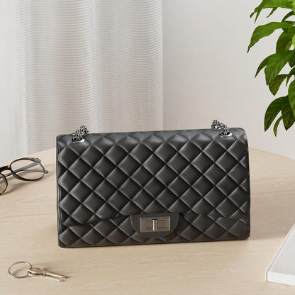 Gladdon Quilted Crossbody Bags for Women Ladies Shoulder Purses with Chain Strap Stylish Clutch Purse,Medium