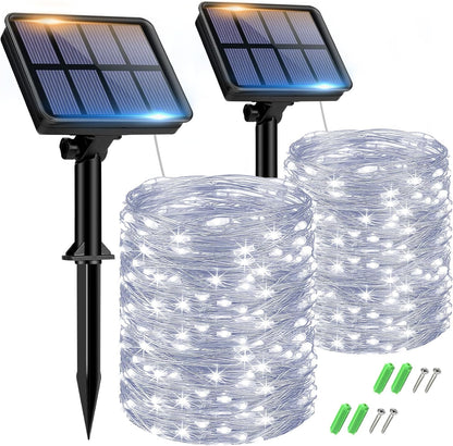 Purilite Select 2-Pack Solar Fairy String Lights