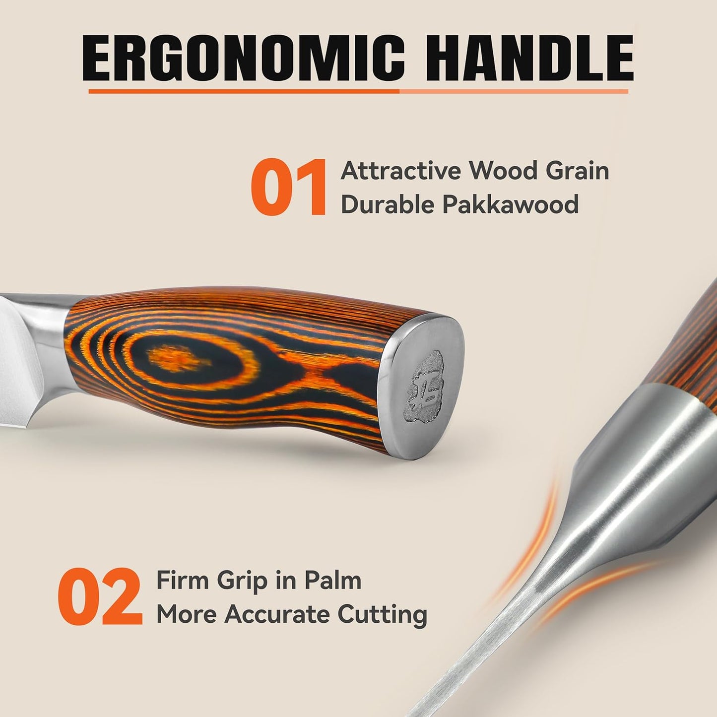 TUO Boning Knife - Razor Sharp Fillet Knife - High Carbon German Stainless Steel Kitchen Cutlery - Pakkawood Handle - Luxurious Gift Box Included - 7 inch - Fiery Phoenix Series