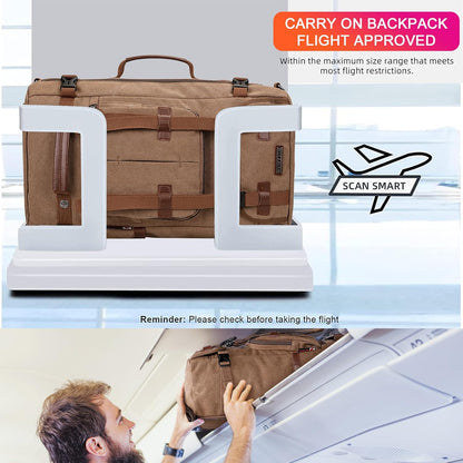 WITZMAN Canvas Backpack Vintage Travel Backpack Large Laptop Bags Convertible Shoulder Rucksack