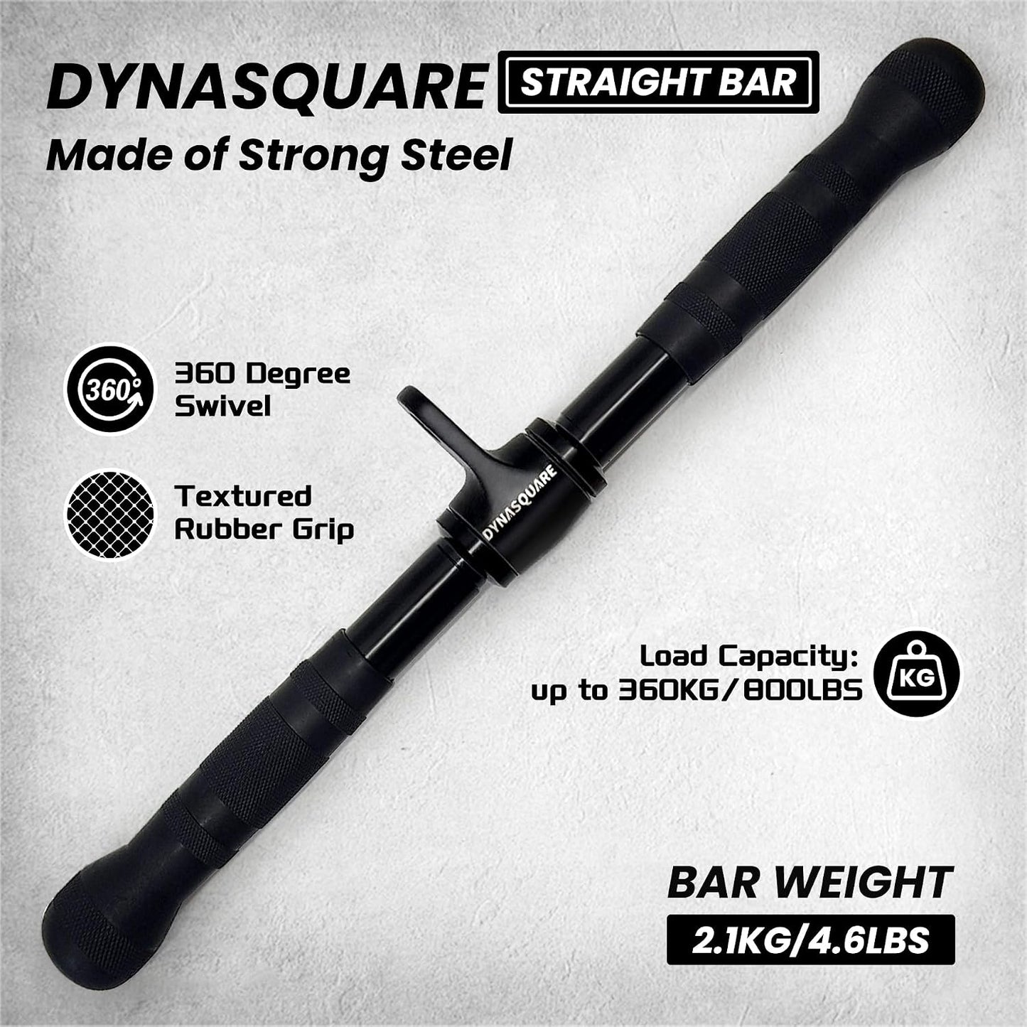 Cable Attachments for Home Gym, LAT Pulldown Attachment, Weight Machine Accessories, Straight Pull Down Equipment, V-Shaped Press Down Bar, Tricep Rope, Exercise & Double D Handle