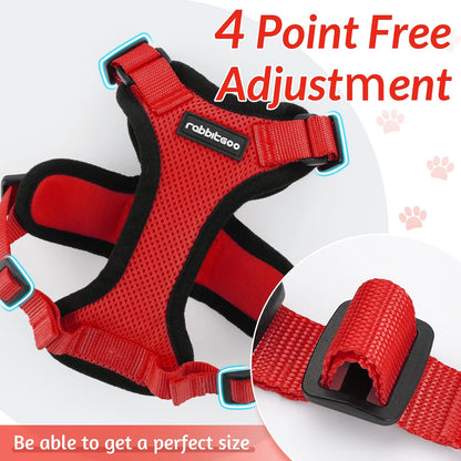 rabbitgoo Cat Harness and Leash for Walking, Escape Proof Soft Adjustable Vest Harnesses for Small Medium Cats, Easy Control Breathable Reflective Strips Jacket, XS, Black