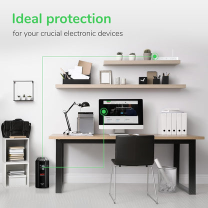 APC 1500VA UPS Battery Backup & Surge Protector, APC UPS Back-UPS Pro (BX1500M)