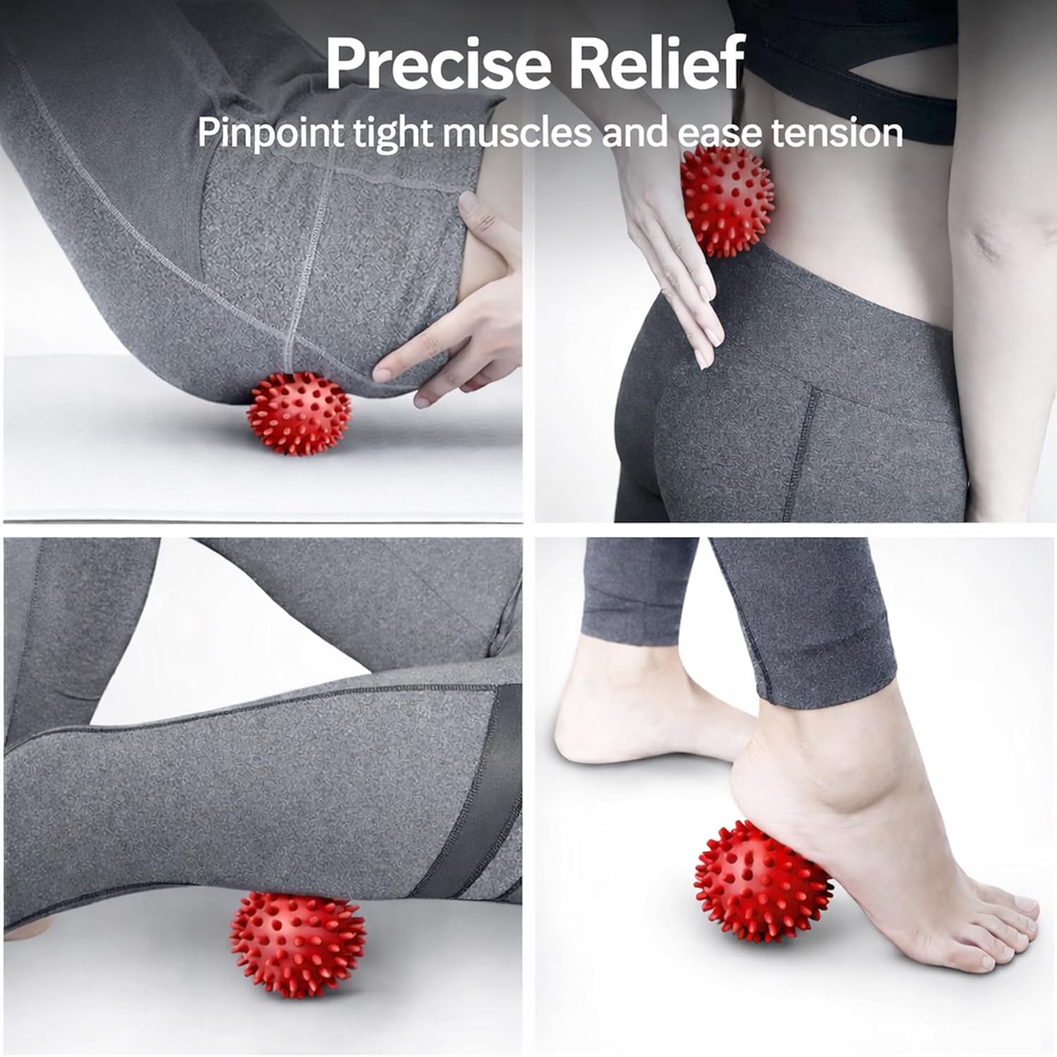 Foam Roller Massage Roller | Muscle Recovery Roller | Textured Back Roller | Deep Tissue Foam Roller | Home Gym Exercise Roller - PuriLite