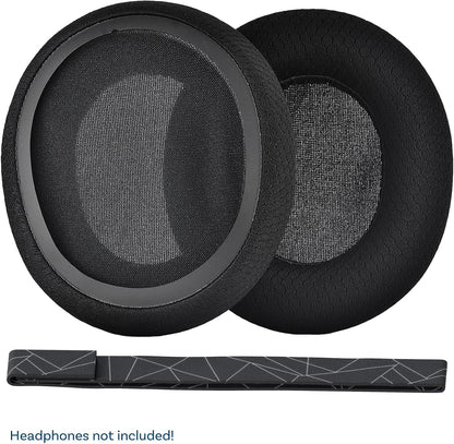 Ear Pads & Headband Replacement for SteelSeries Arctis 7/9 / Pro & Prime Wireless Gaming Headset etc. by MMOBIEL - Cooling Gel Ear Pad Cushions & Elastic Fabric Headband Top Pad Cushion