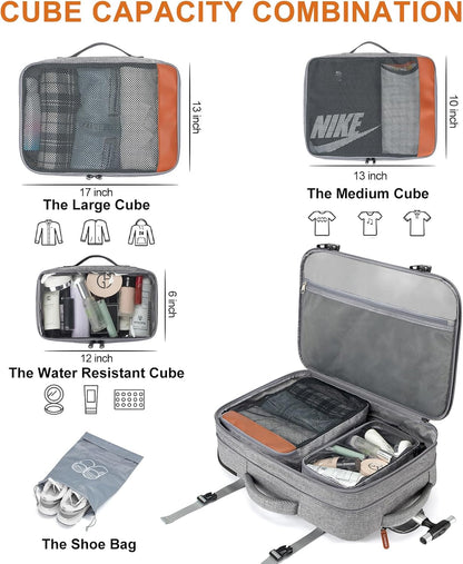 Lumesner Carry on Backpack, Extra Large 40L Flight Approved Travel Backpack for Men & Women