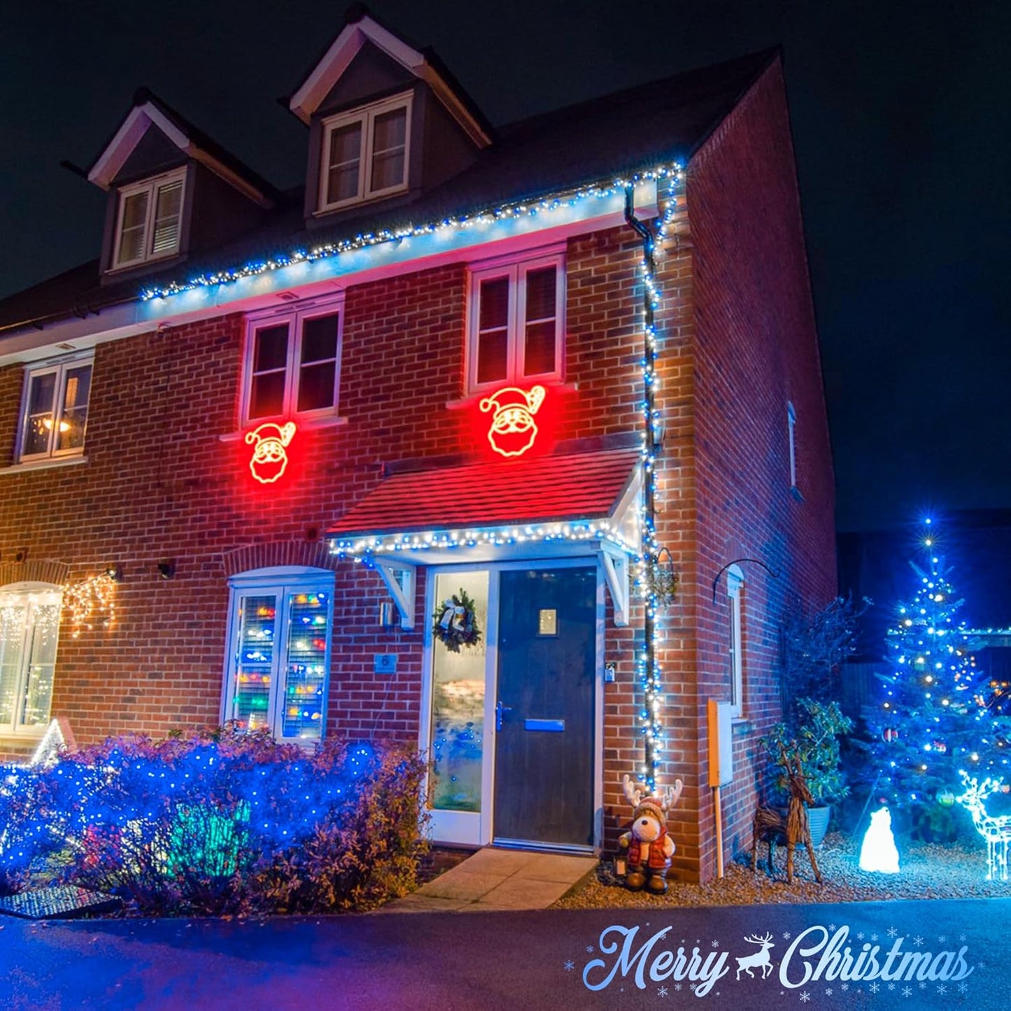 JMEXSUSS 66ft 200 LED Halloween Lights Outdoor, Orange String Lights Clear Wire, 8 Modes Orange Halloween Christmas String Lights Plug in for Tree Indoor Patio Garden Thanksgiving Decorations